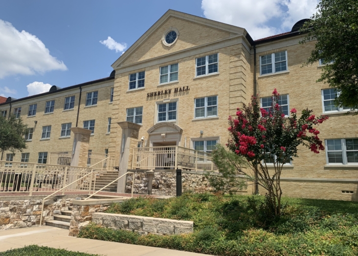 front entrance of Sherley Hall