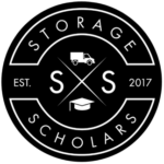 Storage Scholars Logo (White on Black)