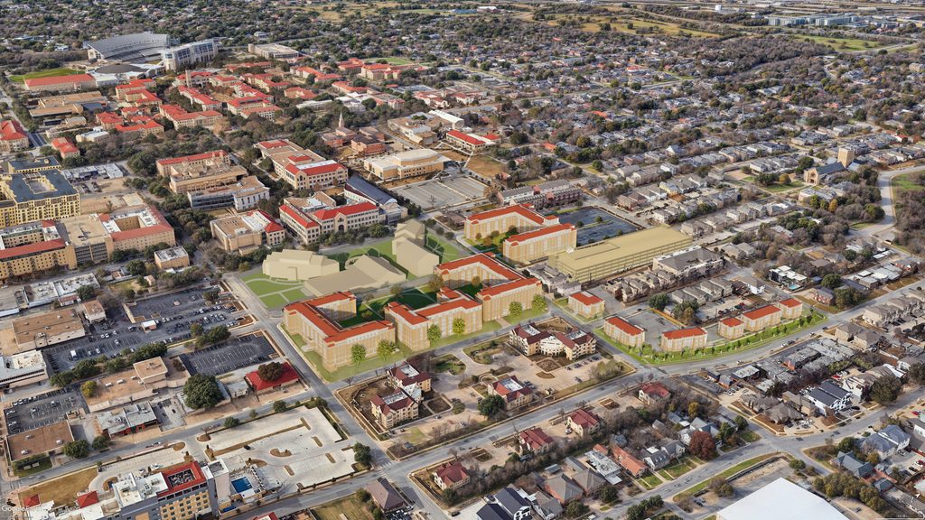 East Campus Hall Aerial View 