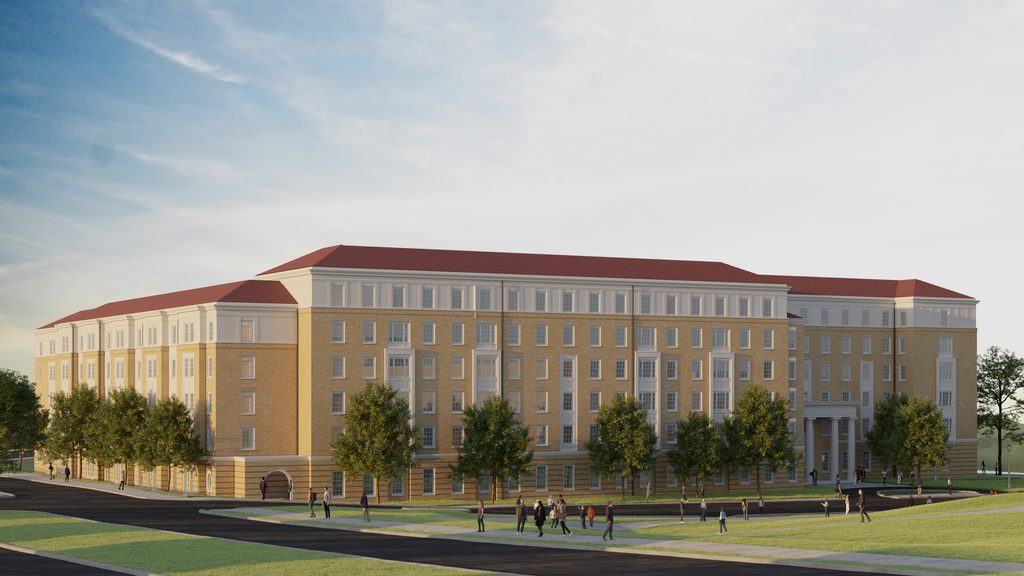 Worth HIlls Residence Hall Outside View