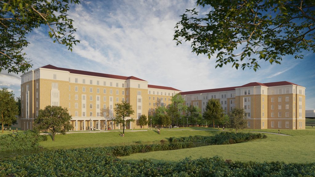 Worth HIlls Residence Hall Outside View